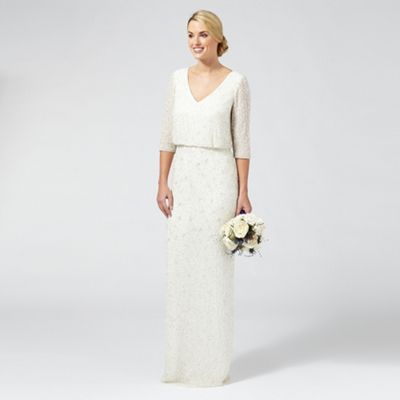 Ivory 'Margerite' embellished wedding dress